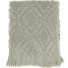 Blankets & Throws-Kirkland's Home Light Diamond Pattern Throw Blanket Blue