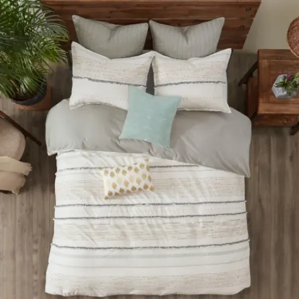 Pillows-Kirkland's Home Light Embroidered Triangle Accent Pillow Blue