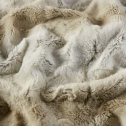 Blankets & Throws-Kirkland's Home Light Faux Fur Oversized Throw Blanket Brown