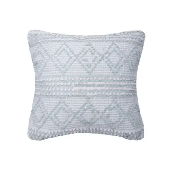 Pillows-Kirkland's Home Light Geometric Stella Throw Pillow Blue