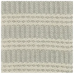 Blankets & Throws-Kirkland's Home Light Gray And Ivory Striped Cotton Throw Gray/Ivory