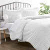 Duvets-Kirkland's Home Light Gray Stripes 3-Pc. Twin Duvet Cover Set Gray/White