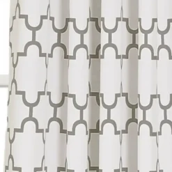 Curtains & Drapes-Kirkland's Home Light Linen Lace Curtain Panel Set, 84 In. Gray
