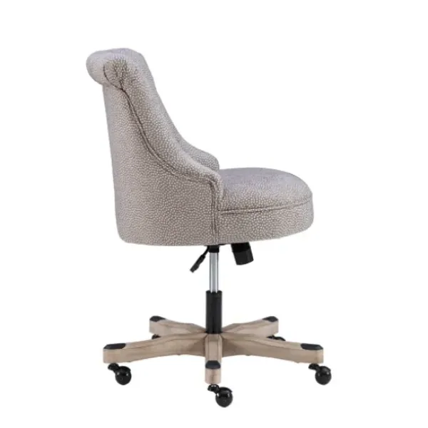 Office Furniture-Kirkland's Home Light Miller Tufted Office Chair Gray