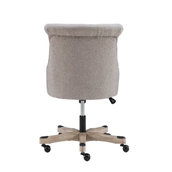 Office Furniture-Kirkland's Home Light Miller Tufted Office Chair Gray