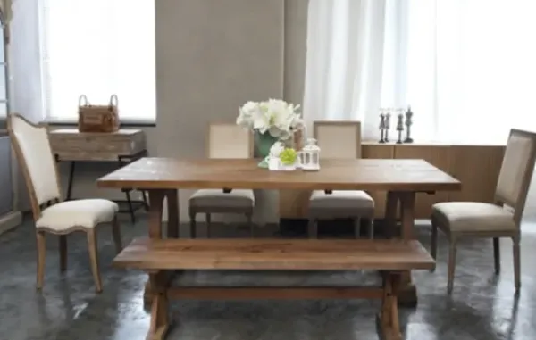 Benches & Ottomans-Kirkland's Home Light Reclaimed Wood Hourglass Base Bench Brown
