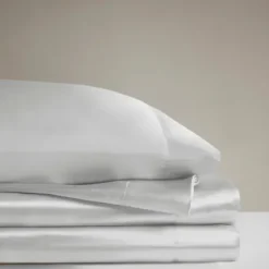 Bed Sheets-Kirkland's Home Light Satin 6-Pc. King Sheet Set Gray