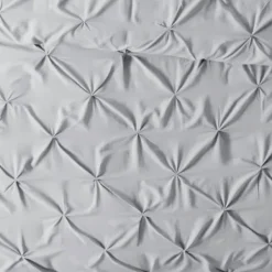 Duvets-Kirkland's Home Light Soft Pinch 3-Pc. Queen Duvet Cover Set Gray