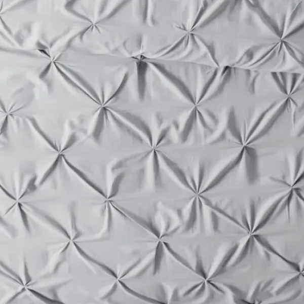 Duvets-Kirkland's Home Light Soft Pinch 3-Pc. Queen Duvet Cover Set Gray