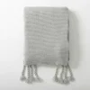Blankets & Throws-Kirkland's Home Light Spring Knit Throw Blanket Gray
