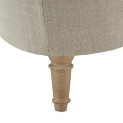 Benches & Ottomans-Kirkland's Home Light Tufted Button Martha Stewart Ottoman Gray