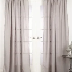 Curtains & Drapes-Kirkland's Home Light Twist Top Curtain Panel, 108 In. Blue