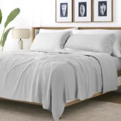 Bed Sheets-Kirkland's Home Light Ultra Soft 4-Pc. Full Sheet Set Gray