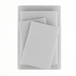 Bed Sheets-Kirkland's Home Light Ultra Soft 4-Pc. Full Sheet Set Gray