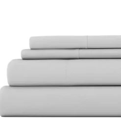 Bed Sheets-Kirkland's Home Light Ultra Soft 3-Pc. Twin Xl Sheet Set Gray