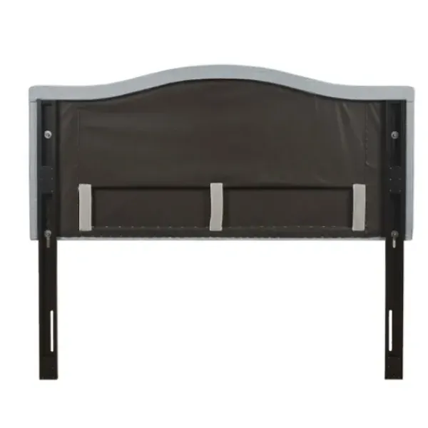 Beds & Headboards-Kirkland's Home Light Upholstered Nailhead King Headboard Blue