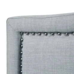 Beds & Headboards-Kirkland's Home Light Upholstered Nailhead King Headboard Blue