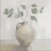 Canvas Art-Kirkland's Home Light Vase Botanical Canvas Art Print Gray/Green