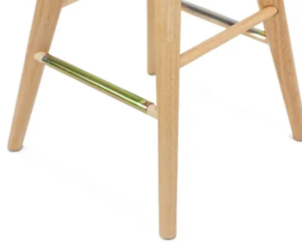 Bar Stools & Counter Height Stools-Kirkland's Home Light Wood Backless Swivel Counter Stool Tan