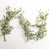 Arrangements & Greenery-Kirkland's Home Lightly Frosted Spiral Eucalyptus Garland Green