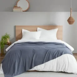 Blankets & Throws-Kirkland's Home Lightweight King Blanket Blue