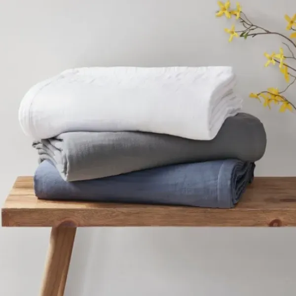 Blankets & Throws-Kirkland's Home Lightweight King Blanket Blue