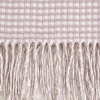 Blankets & Throws-Kirkland's Home Lilac And White Waffle Knit Fringe Throw Pink
