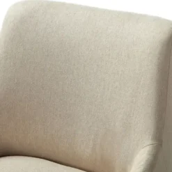 Office Furniture-Kirkland's Home Lili Cream Golden Office Chair Ivory