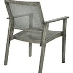 Accent Chairs-Kirkland's Home Linden Woven Cane Accent Chair Gray