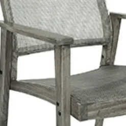 Accent Chairs-Kirkland's Home Linden Woven Cane Accent Chair Gray