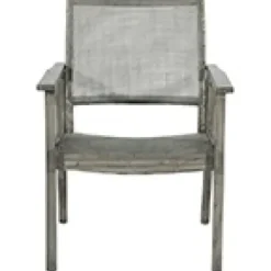 Accent Chairs-Kirkland's Home Linden Woven Cane Accent Chair Gray