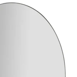 Framed Mirrors-Kirkland's Home Linear Oval Metal Wall Mirror Silver