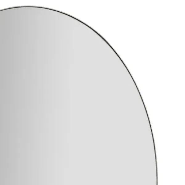 Framed Mirrors-Kirkland's Home Linear Oval Metal Wall Mirror Silver