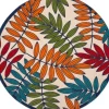 Outdoor Rugs-Kirkland's Home Linear Sundry Outdoor Area Rug, 6X9 Gray