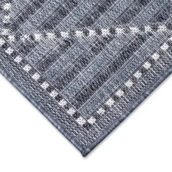 Outdoor Rugs-Kirkland's Home Linear Sundry Outdoor Area Rug, 5X7 Gray