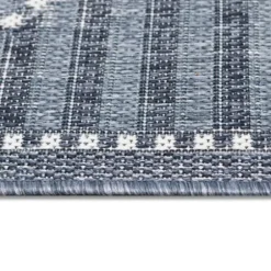 Outdoor Rugs-Kirkland's Home Linear Sundry Outdoor Area Rug, 5X7 Gray