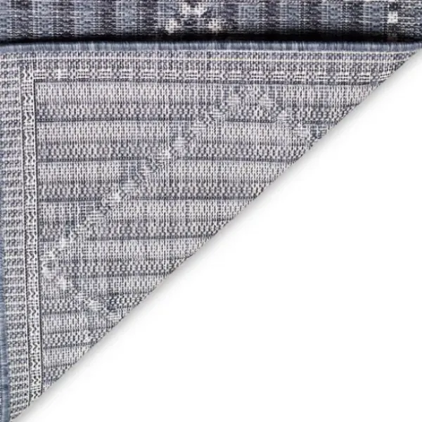 Outdoor Rugs-Kirkland's Home Linear Sundry Outdoor Area Rug, 5X7 Gray