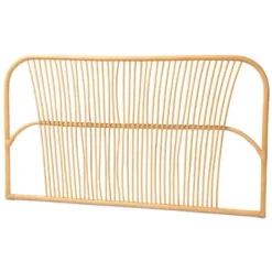 Beds & Headboards-Kirkland's Home Linear Weave Rat Queen Headboard Tan