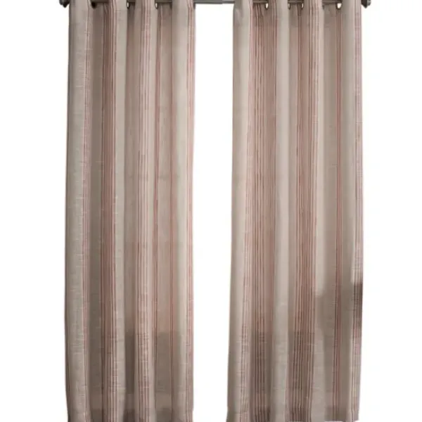 Curtains & Drapes-Kirkland's Home Linen Blend Curtain Panel Set, 84 In Gray