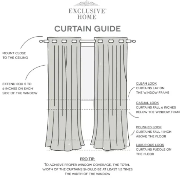 Curtains & Drapes-Kirkland's Home Linen Button And Stripe Curtain Panel Set, 95 In. Tan/White