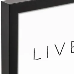 Wall Quotes & Signs-Kirkland's Home Live All Year Framed Canvas Wall Plaque Black/Orange/White