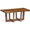Coffee Tables-Kirkland's Home Live Edge Coffee Table With Crossed Legs, 42 In. Tan