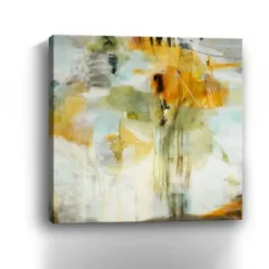 Canvas Art-Kirkland's Home Logic Canvas Art Print White/Green/Yellow
