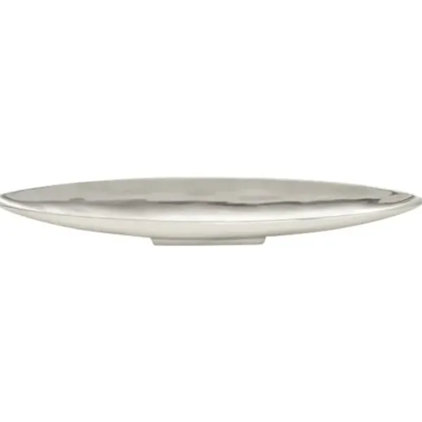 Decorative Trays-Kirkland's Home Long Metallic Tray Silver