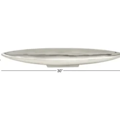 Decorative Trays-Kirkland's Home Long Metallic Tray Silver