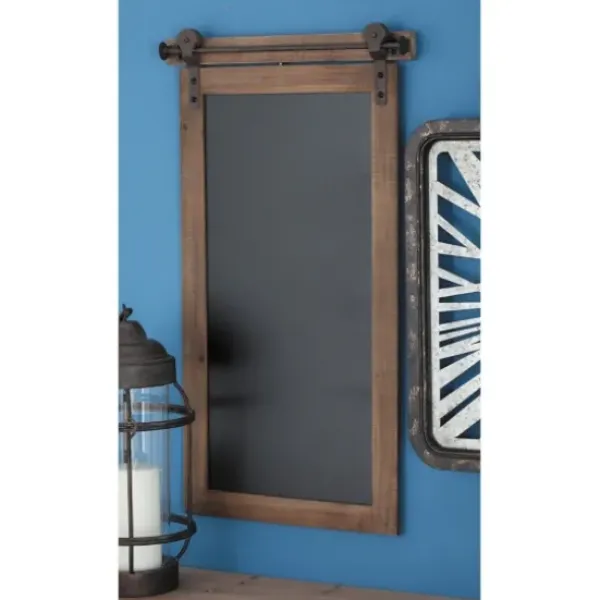 Wall Storage-Kirkland's Home Long Wood And Metal Frame Chalkboard