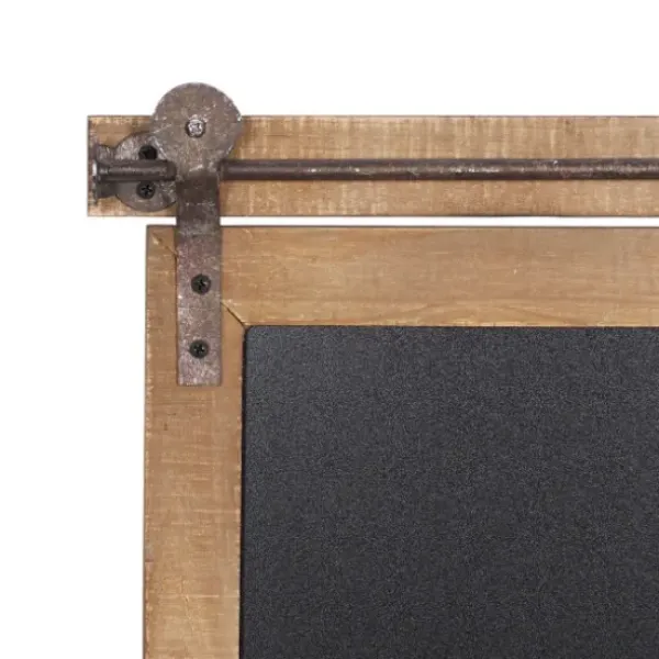 Wall Storage-Kirkland's Home Long Wood And Metal Frame Chalkboard