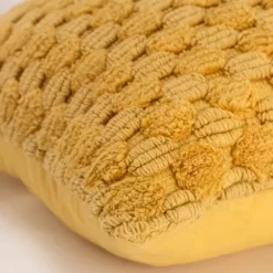 Pillows-Kirkland's Home Looped Cotton Throw Pillow Yellow