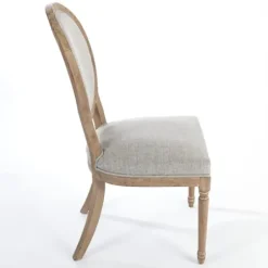 Dining Chairs-Kirkland's Home Louis Upholstered Dining Chair Gray