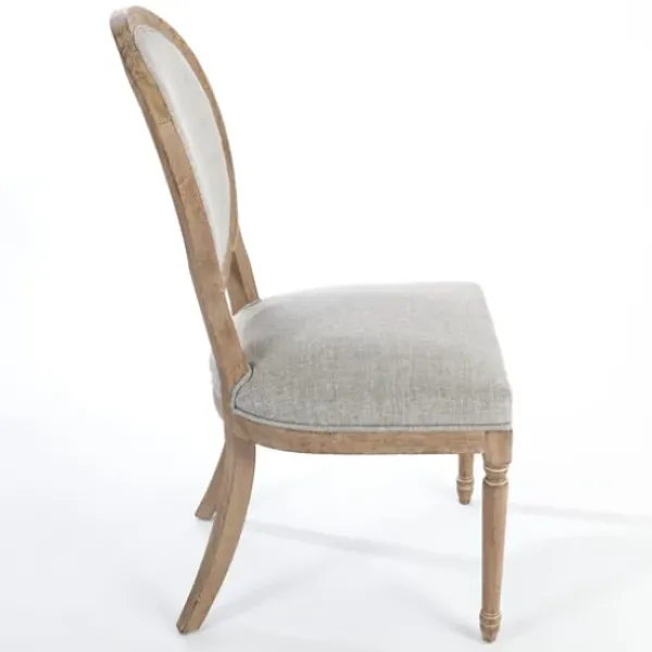 Dining Chairs-Kirkland's Home Louis Upholstered Dining Chair Gray